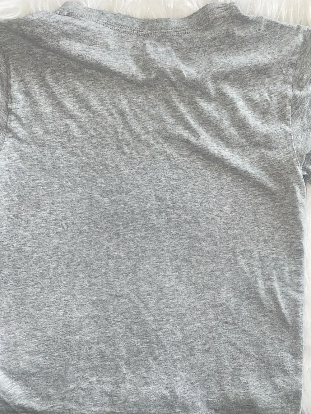 Ralph Lauren Gray V-Neck Tee with Navy Pony